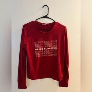 Red Crew Neck Sweater